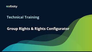 13 Application Dictionary | Framework | Group Rights & Right Configuration