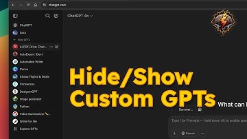 How to manage long list of Custom GPTs in ChatGPT