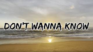 Dont Wanna Know - Rf Official Lyric Video