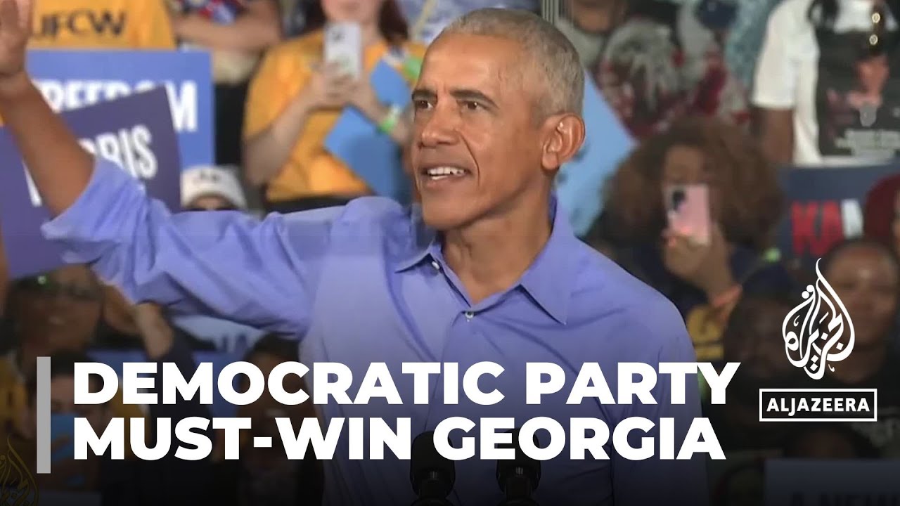 Political star power: Barack Obama and Harris campaign in must-win Georgia
