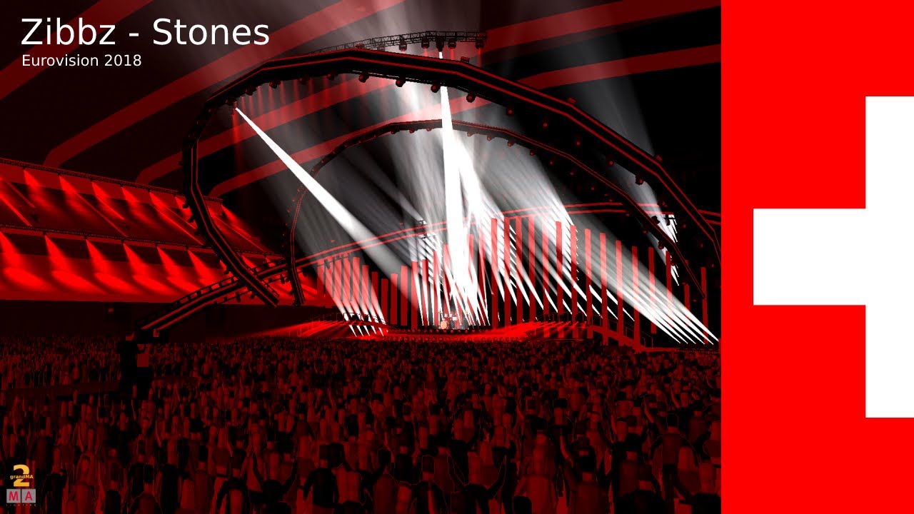 Zibbz - Stones | Eurovison 2018 | grandma2 - timecoded 3d lightshow