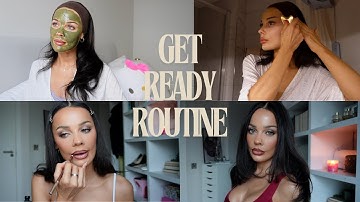 get ready with me! makeup, hair & skincare AD