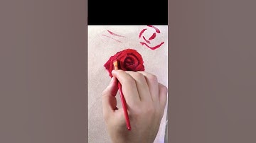 Painting a rose 🌹 in Oils #shorts
