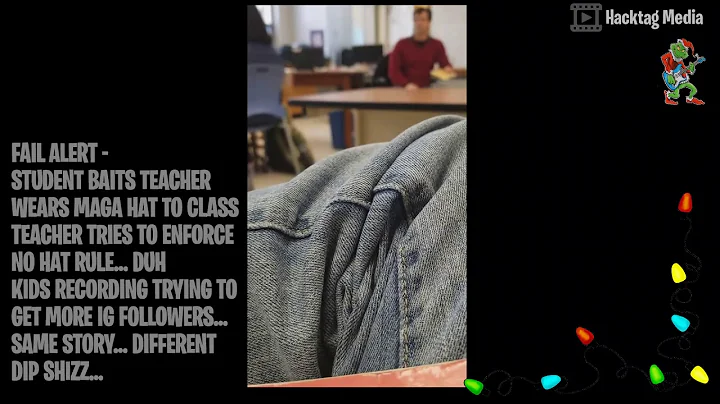 ANNOYING STUDENT TRIES TO BAIT TEACHER WITH MAGA HAT