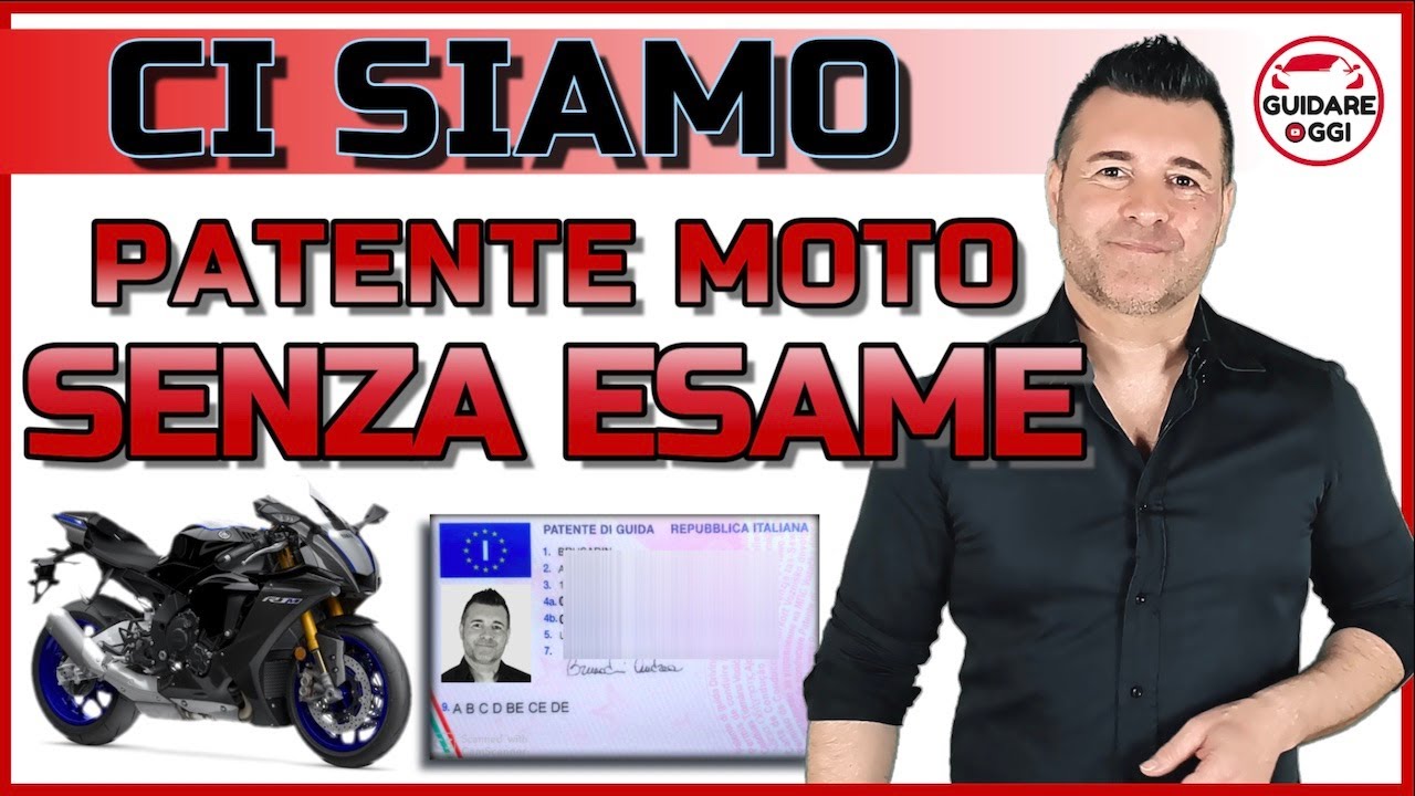 CI SIAMO: DAL 18 SETTEMBRE SI POTRÁ CONSEGUIRE LA PATENTE DELLA MOTO