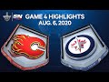 NHL Highlights | Flames vs. Jets, Game 4 – Aug. 06, 2020