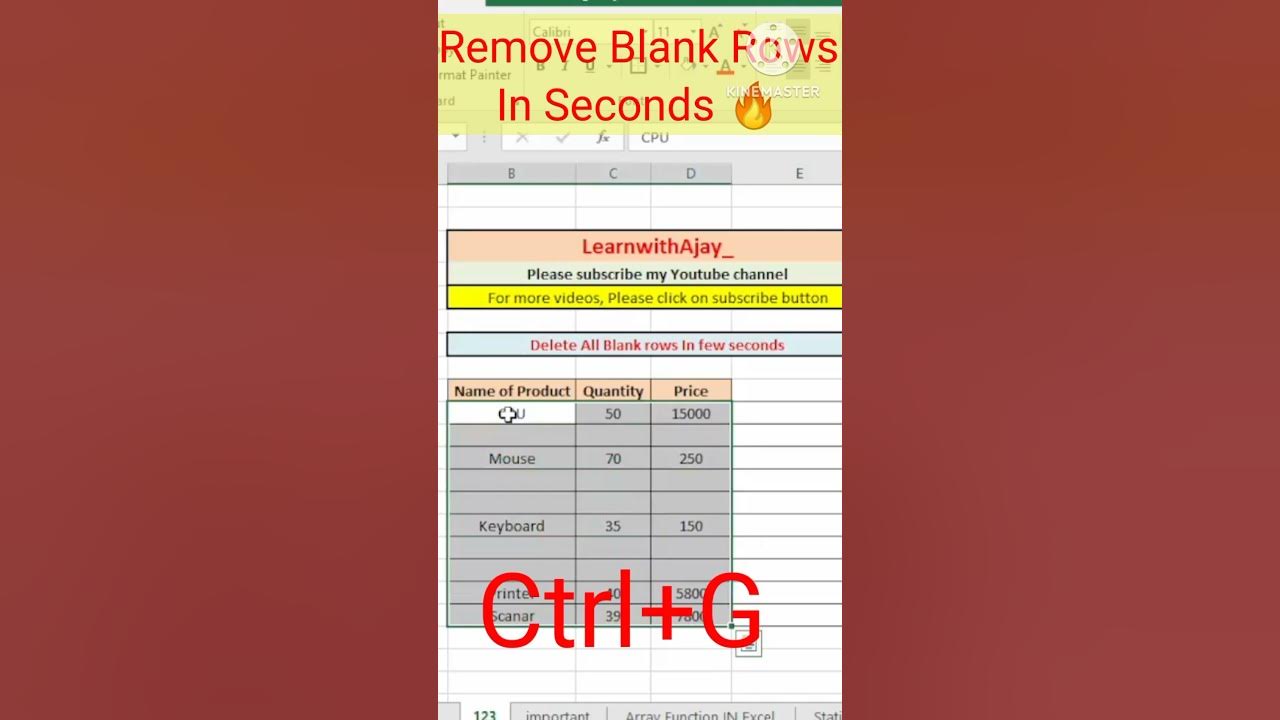 How To Remove Blank Rows In Sql Query