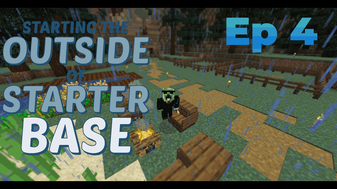 Starting Outside of the Starter Base Ep.4 Minecraft Gameplay (Relaxing- No commentary)