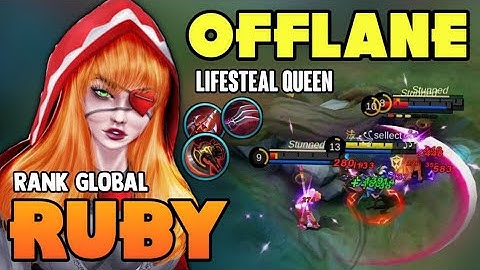 RUBY BEST BUILD 2021 | TOP GLOBAL RUBY GAMEPLAY | MOBILE LEGENDS✓