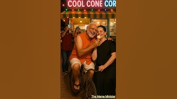 Modi Sonia’s Secret Date Caught on Camera 🤭🍦 Don’t Miss the End! #youtubeshorts #funnyshorts #meme