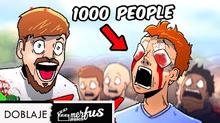 Mr Beast Blinds 1,000 People - FANDUB LATINO - SPANISH DUB