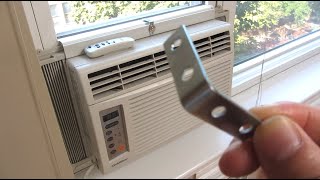Secure AC Window Unit without Drilling Holes and Damaging Window How to Install Tips Solution