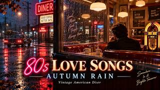 Vintage 1980s American Diner Autumn Rain 🍂 | 10 Soft Synth Pop Love Ballads screenshot 1