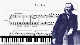 Jacques Offenbach - Can Can Piano Piano Tutorial Can Can, Sheets Piano Offenbach - Score Can Can