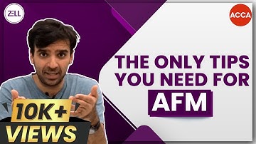 #3 tips in 3 minutes for ACCA ADVANCED FINANCIAL MANAGEMENT Paper | Exam tips and tricks for AFM