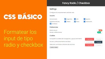 Aprendé a darle CSS a los inputs de tipo RADIO y CHECKBOX  | Técnica simple  |  CSS HTML Forms