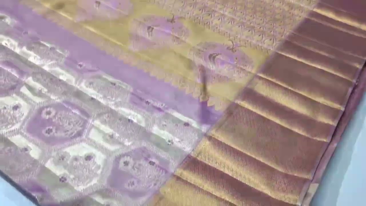 Special arrivals pure kanchipuram tissue meena work designs  12999/- 