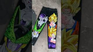 Dragon ball z hand painted jeans #art  #drawing #tattoo #pants #fashiontrends #anime #artandcraft
