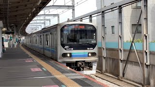 埼京線各駅停車新宿行き70-000形10編成982KとE7系F22、埼京線快速新木場行き70-000形7編成986F、埼京線各駅停車大宮行きE233系939K113がJR浮間舟渡駅を走行！