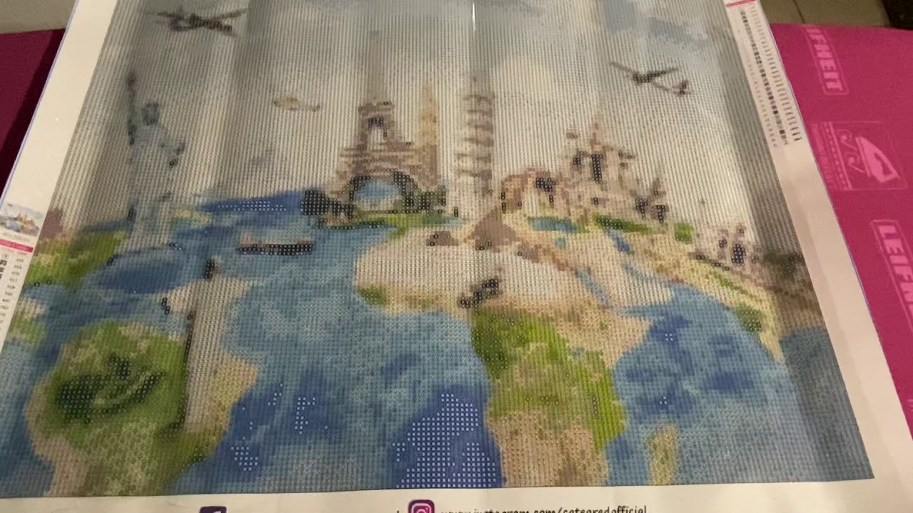 How to Tips, help you in Diamond painting, removing the creases and rivers, folds out of the canvas