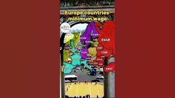 Europe countries minimum wage #shorts #mapping