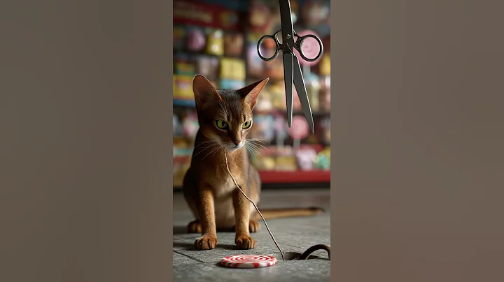 Video 11123761: abyssinian cat playing, cat playing mouse, hilarious cat playing