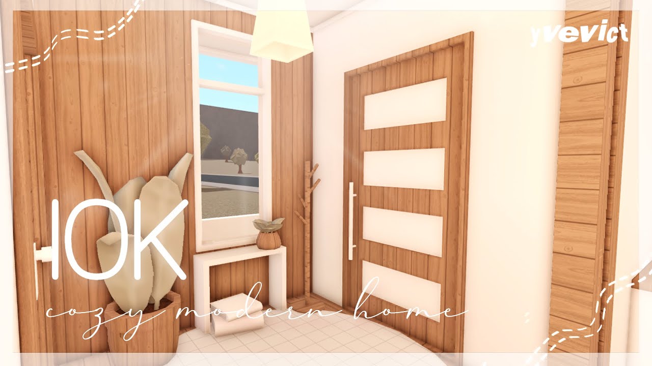 10K ONE-STORY MODERN HOME (NO-GAMEPASS) | BLOXBURG SPEEDBUILD - YouTube
