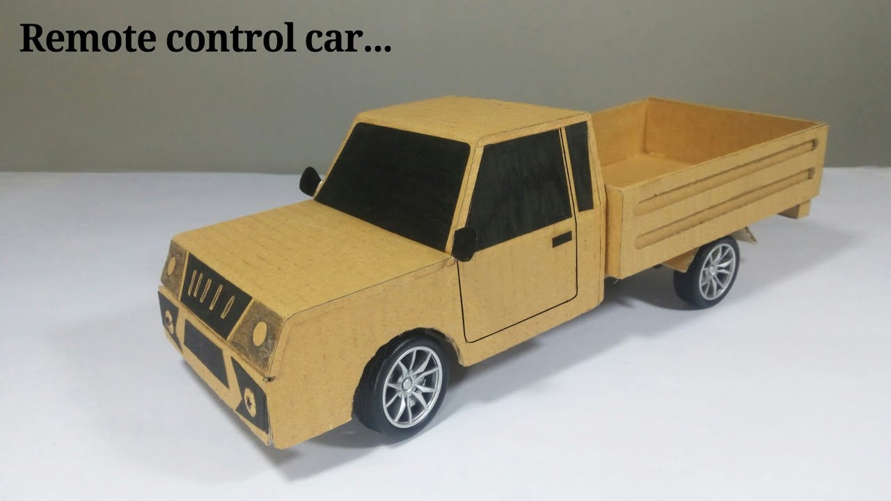How To Make A Car With Cardboard Working Model School Project YouTube