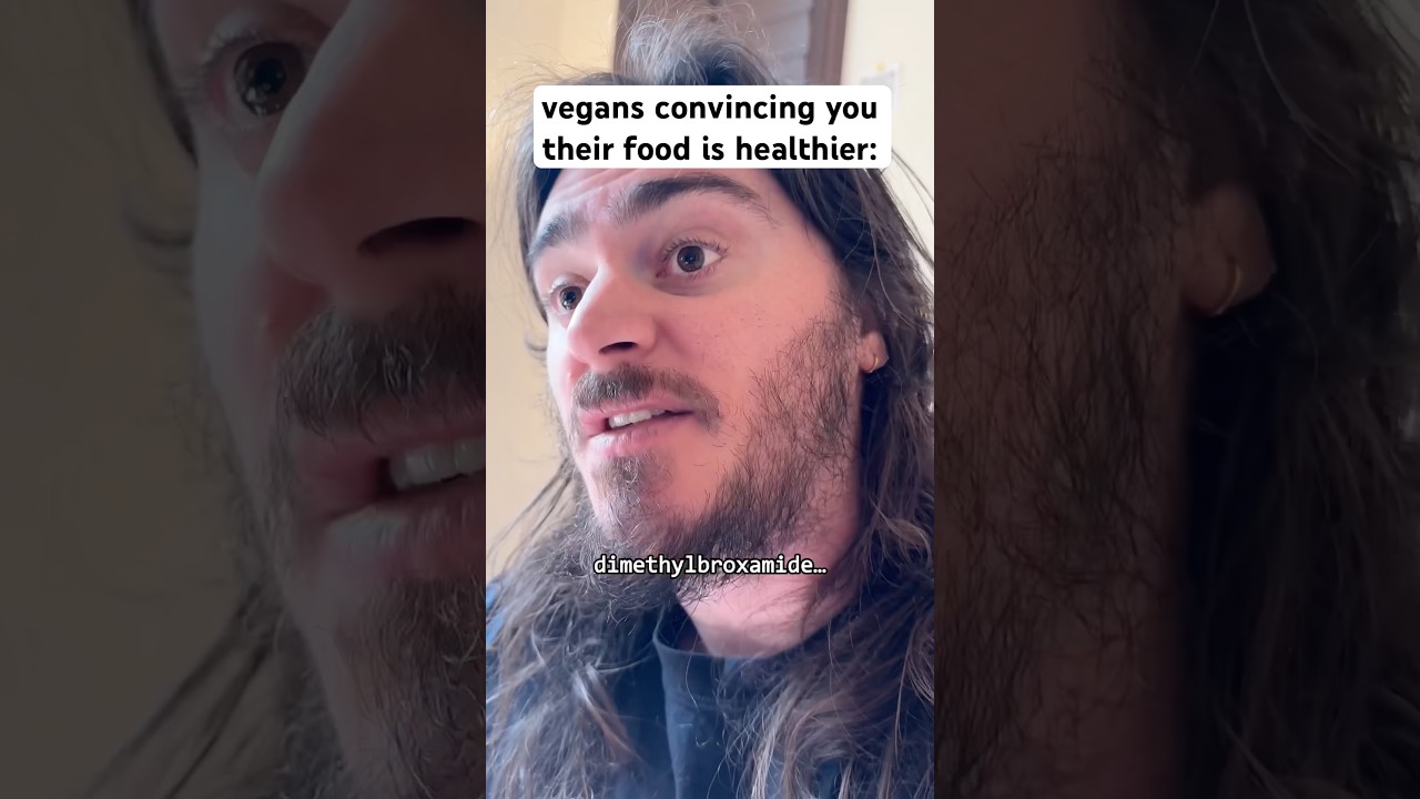 vegans convincing you their food is healthier… #shorts #comedy #funny