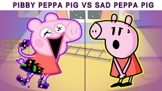 Pibby Peppa Pig Vs Sad Peppa Pig Sings Discovery Glitch | FNF Cover Vs Pibbified Peppa Pig Mod