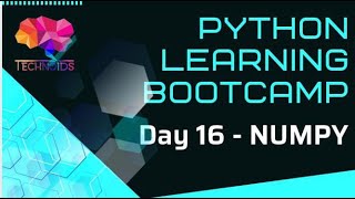 Day 16 Numpy