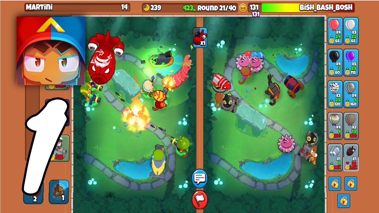 Bloons Td Battles 2 Gameplay 1 All Levels Android Ios Youtube