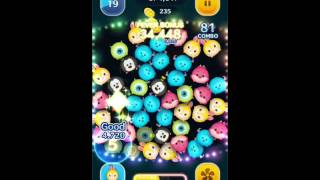 【ツムツム】ミスバニーSL1 アイテム無し 100万点 DisneyTSUMTSUM攻略