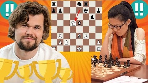 Brilliant chess game 2 | Magnus Carlsen vs Hou yifan 4