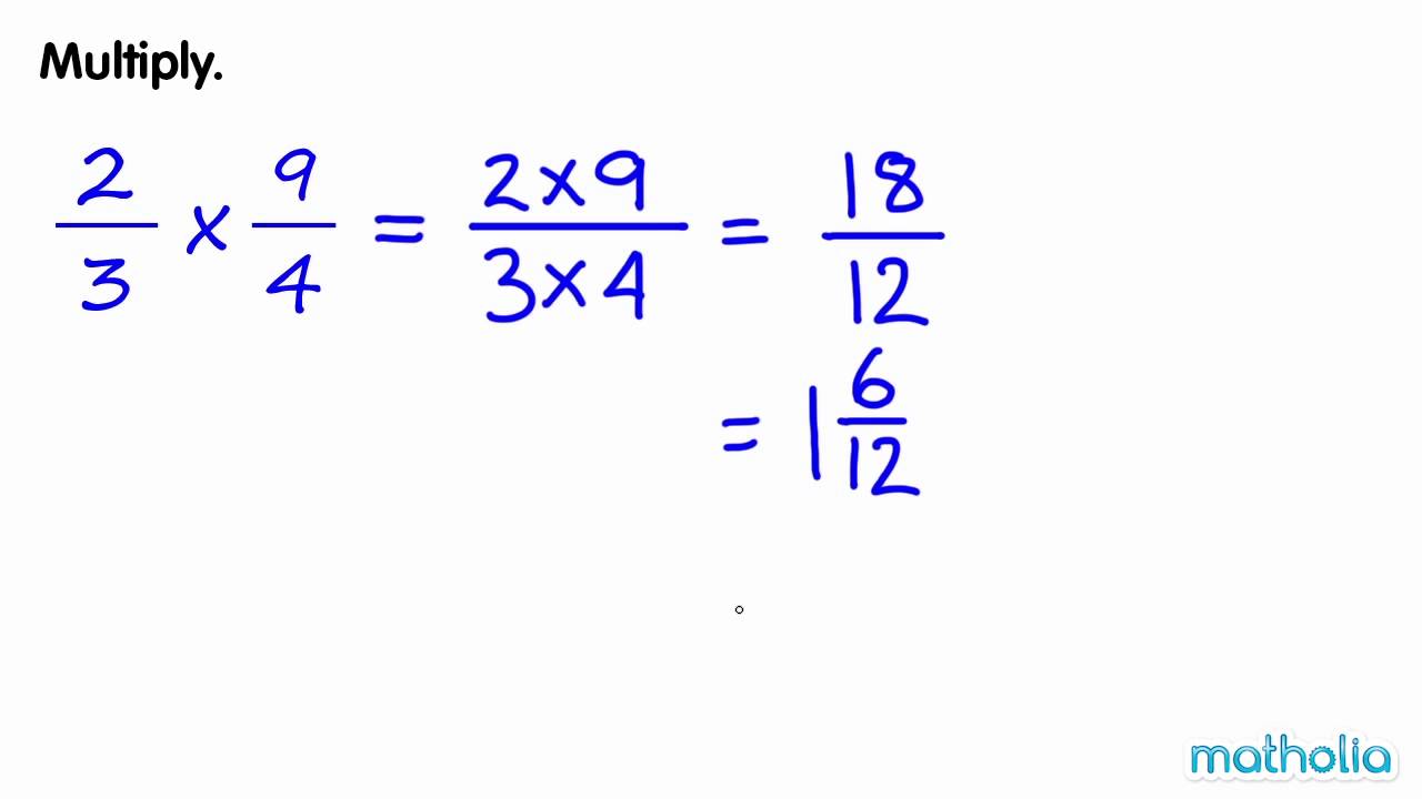 Multiplication of Improper Fractions - YouTube