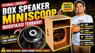 DESAIN ULANG BOX MINISCOOP HS PRO AUDIO! Lebih Simpel, Hemat Bahan &amp; Bass Tetap Nendang