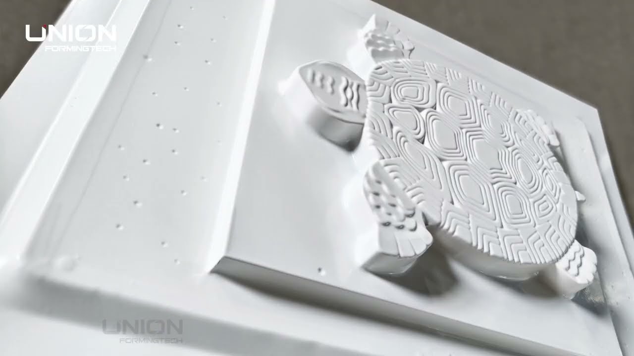 5000$ vacuum forming machine finish ABS plastic  concrete block mold  forming more easy and quickly