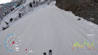 Skiing in Warth 2019 GoPro Hero 7 GPS