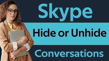 How To Hide And UnHide Chat Coversations in Skype in 2023