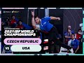 Usa v czech republic mens trios semi final  2021 ibf world championships