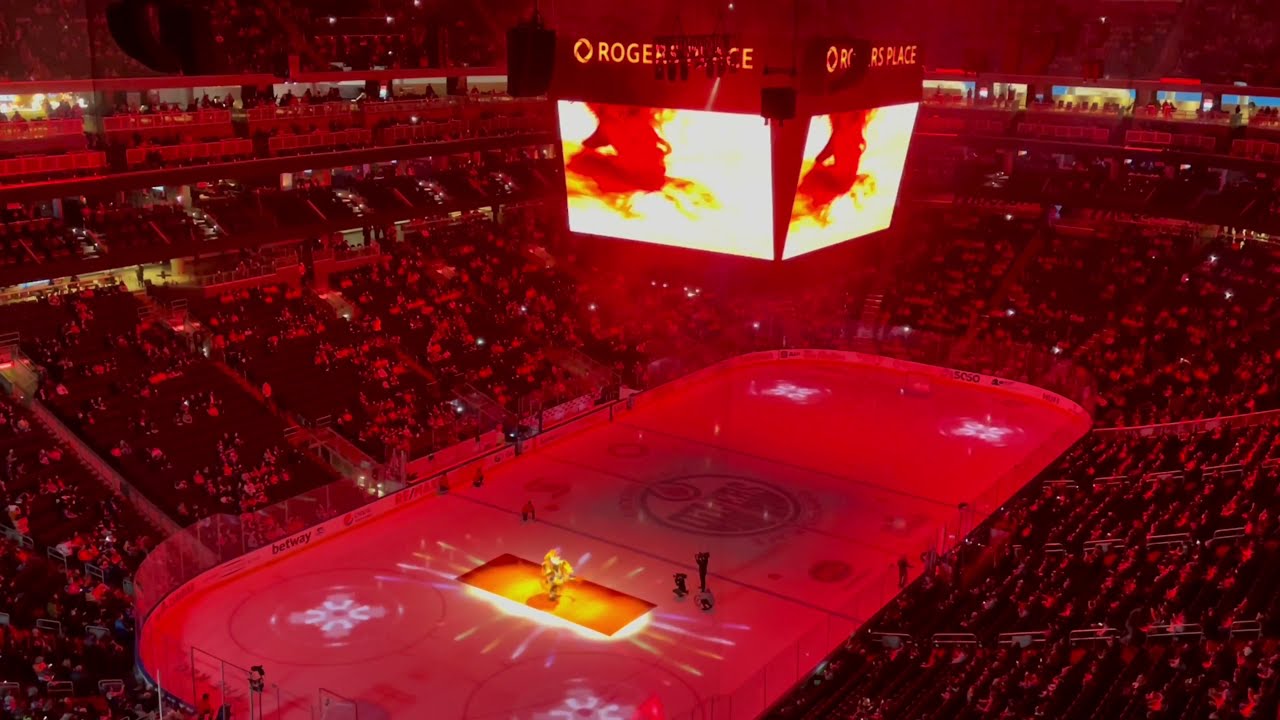 Driving Around Edmonton Downtown / Rogers Place | 4K | OILERS GAME & GOAL HORN