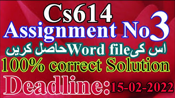 Cs614 Assignment 3 Solution fall2022  #cs614 @mnheroboss9969