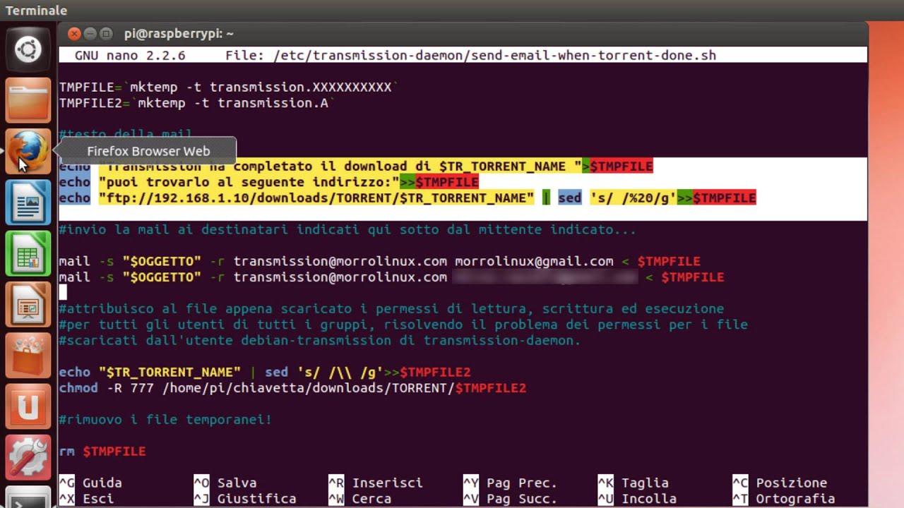 Transmission invia una mail a download completato! [ SCRIPT ] YouTube