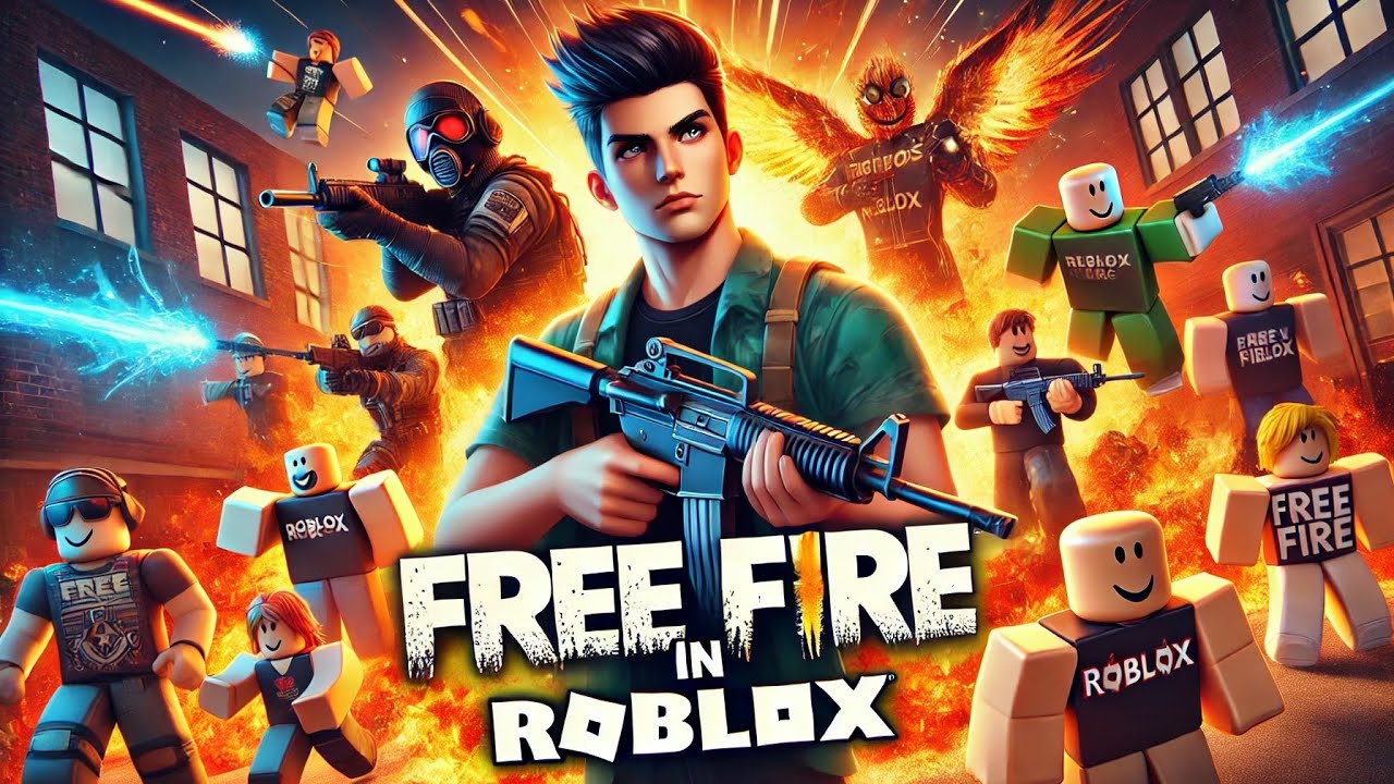 playing free fire in roblox😮/ Ar fever/ Roblox gameplay - YouTube