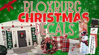 🎄🎅🏾 CHRISTMAS DECALS 🎄🎅🏾 | Roblox BLOXBURG | Nataya Mi'Shel