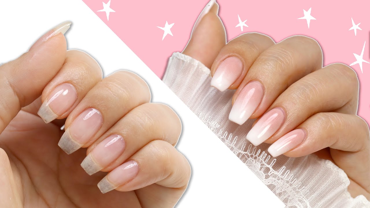 Nude and Gradient Neon French Tip Nail Art - Keely's Nails