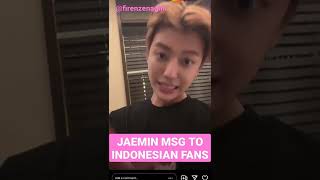 Nct Dream Jaemin Instagram  052122 Jaemin Message To Indonesian Fans