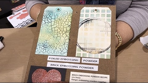 How to Foil an Embossed Image - Creativation - CHA 2017