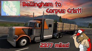 Long trip from Bellingham Washington to Corpus Christi Texas!