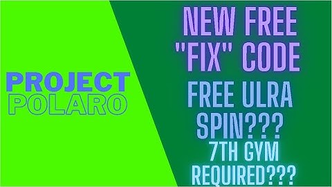 NEW "FIX" CODE THAT GIVES A FREE ULTRA SPIN | Project Polaro